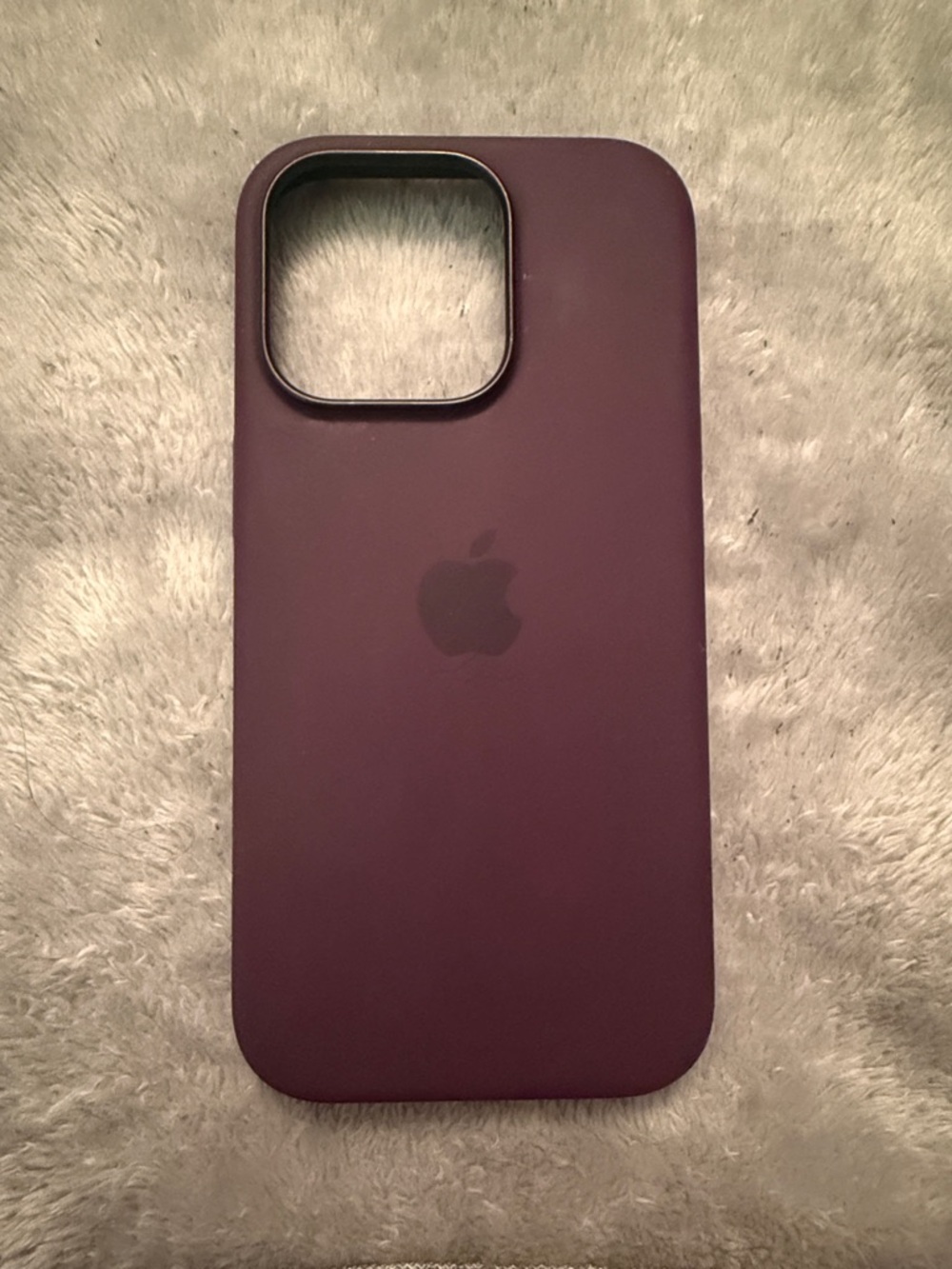 Apple Silicone iPhone Case - Plum